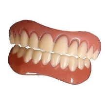 Comfortable Tooth Veneers - Soft Silicone Adhesive - Extra Thin White Shade - Orthodontic Teeth Hide for Dentures & Braces