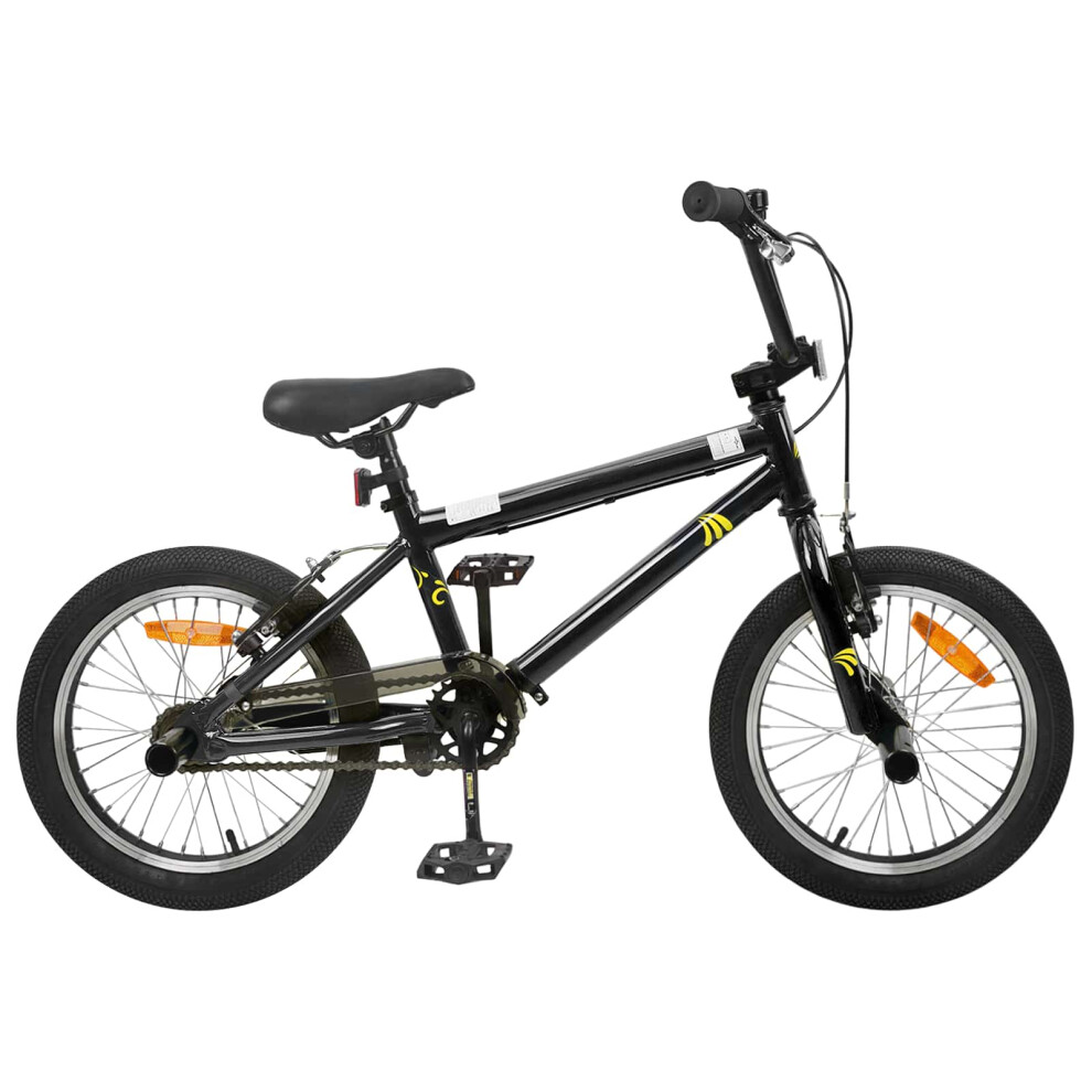 Vidaxl Bmx Bike 20 Inches For Over 9 Years Old Black