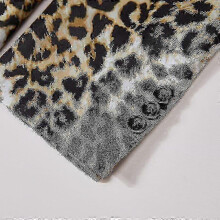 (Xs) Men Leopard Print Blazer Slim Fit Casual One Button Suit Jacket Tuxedo