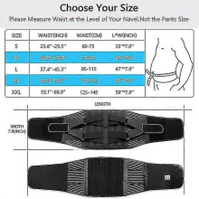 (XL) Medical Back Lumbar Support Belt Waist Orthopedic Brace Posture Men Women Corset Spine Decompression Waist Trainer
