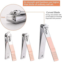 Manicure Pedicure Kit, 18pcs Professional Nail Clippers Set, Stainless Steel Cuticle Cutter, Pedicur