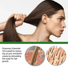 Eelhoe Rosemary Hair Care Oil Nourishes Hair Roots, Strengthens And Conditions Hair, Improves Split Ends Hair Care Oil~A