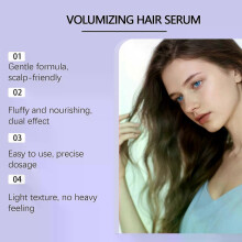 (1PCS) Hair Growth Serum with Built-in Brush, Volumizing Hair Serum for Scalp Care - Nourish Fluffy Hair & Clean Scalp, Easy Application, 100ML