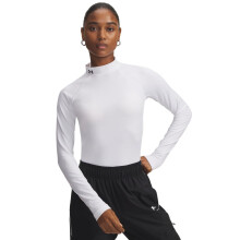 T-shirt à col montant Authentics pour femmes Under Armour, Blanc (100)/Noir, Petit
