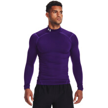 Sous-vêtement compression ColdGear Armour pour homme Under Armour, Violet (500)/Blanc, Medium
