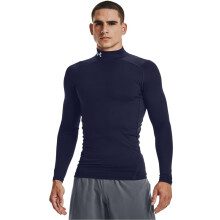 Under Armour Homme ColdGear Armour Compression Mock, Marine Nuit (410)/Blanc, Grand