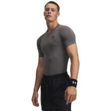 Under Armour Herrars Standard HeatGear Kompressions T-shirt, Carbon Heather (090)/Svart