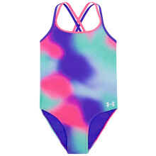 Under Armour Flicka Tvådelad Bikini, UPF 50+ Solskydd, Snabbtorkande Badkläder, Prism Prickar, 6X