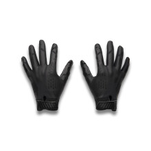Under Armour Pojkar Youth Blur Fotbollshandskar, (001) Svart/Svart/Metallic Gun Metal, Ungdom Medium