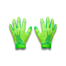 Under Armour Pojkar Youth Blur Fotbolls Handskar, Grön Energi/Hög Vis Gul, Ungdom Liten