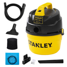 Aspiradora STANLEY Húmedo y Seco, 1 Galón 1.5 HP con Succión Potente de 60CFM, Aspiradora Portátil