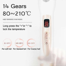 (28MM, EU Plug) 9-32mm Professional Ceramic Hair Curler Led Curling Wand Salon Tongs Styler