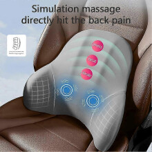 (headrest 1) Car Electric Single Lumbar Single Headrest Vibration Massage Lumbar Support Neck Pillow lumbar Cushion Car Seat Car interior