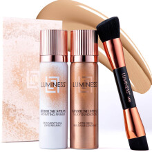LUMINESS Silk Airbrush Spray Foundation 3-PC Kit - Foundation, Primer & Makeup Brush