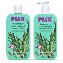 Plix - Plant Fix Rosmarin Anti-Hairfall Regim | Shampoo & Balsam | Minskar Hårfall & Stärker Hår