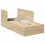 VidaXL vidaXL Storage Bed Frame Sonoma Oak 90 x 190 cm Engineered Wood 4