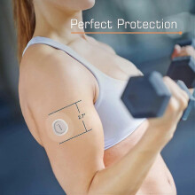 (Transparent) 20pcs Dexcom G7 Waterproof Plasters, Waterproof Sensors Fixing Plasters Fixation Self-adhesive Skin-friendly Fixing Tape For Swimming
