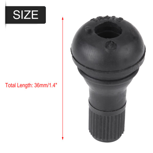 TR412 Tyre Valve Stem 10 Pack Black 1
