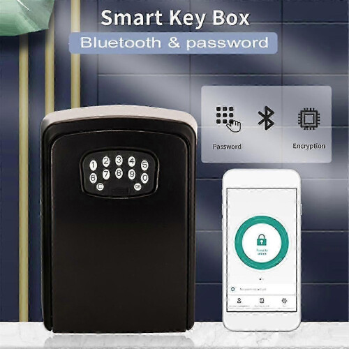 Tuya Smart Key Box Bluetooth Storage Lock Box Smart Life App Wall Mount Security Anti-theft Lockbox 1