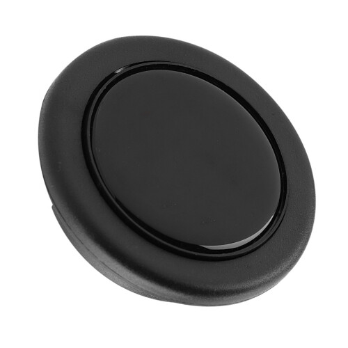 Universal Car Horn Button Black Metal