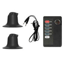 (Black/79g) Dual Electrode Breast Clamp Adult Toy Electric Pulse Breast Pump Climax Device Adult Toy