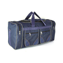 (Blue) 80l Portable Super Large Capacity Waterproof Luggage Bag Men'S Travel Bag Portable Large Travel Bag