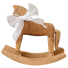 Criativo Cavalo de Madeira Esculpido À Mão, Estilo Retrô, Ornamento de Mesa para Amigos, Presente Comemorativo B