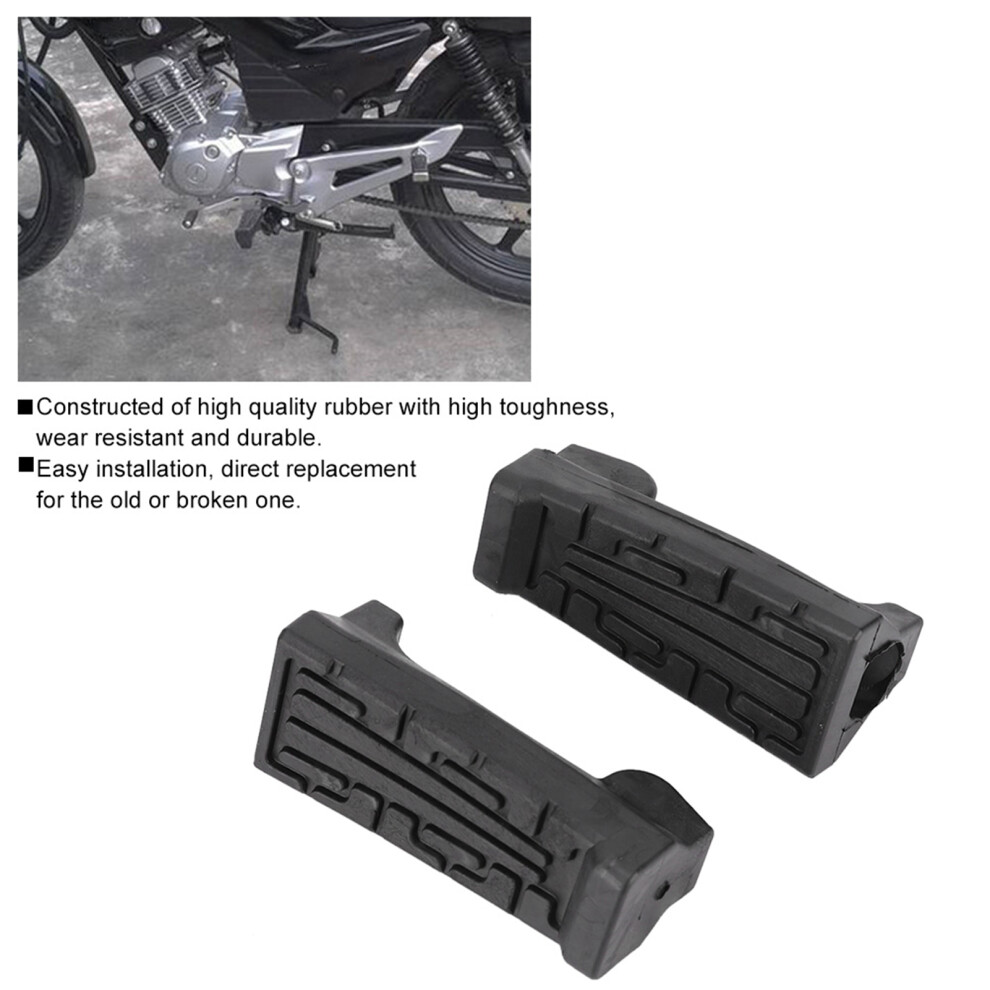 Rubber Footrests Fit Yamaha Ybr 125 Pair 7293282212756