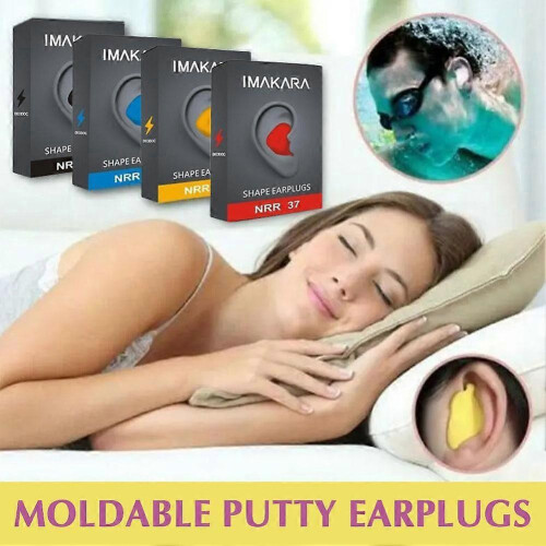 Moldable Shaped Soft Silicone Anti-noise Noise Reduction Aid-Earplug L 1