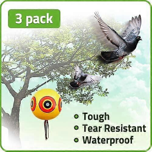 Balloon bird repellent - 3-pack - quick and effective solution to pest problems - scary eyeball balloons 1
