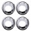 4x Front Fog Light Cover Abs Chrome for  Navara / Frontier D40 07-13 1
