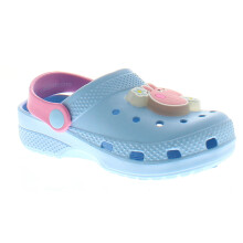 (Blue, 10 (Children's)) Peppa Pig Childrens Sandals Light Up Clogs PP Lights Clog blue UK Size