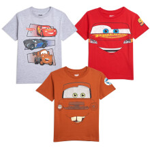 Disney Pixar Cars Lightning McQueen Tow Mator 3-Pack T-Shirts 4T