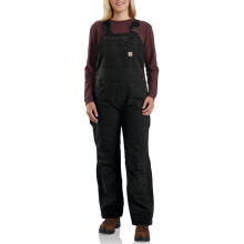 Carhartt Pantalones de Peto Aislantes Super Dux para Mujer, Negro, Pequeño US