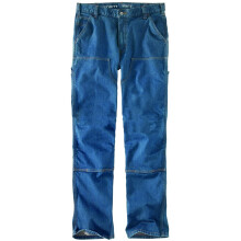 Carhartt Pantalones Dungaree Denim Doble Frontal Flex, Tahoe, W32 x L32
