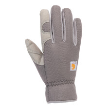Guantes Carhartt Mujer Térmicos de Alta Destreza, Puño Abierto, Gris, Grande