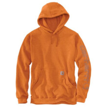 Sweat-shirt Carhartt Homme Coupe Lâche Logo Manche, Rouge, X-Small