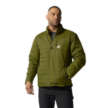 Chaqueta ligera aislante Carhartt Rain Defender para hombre, Verde Bronceado Oscuro, Mediana