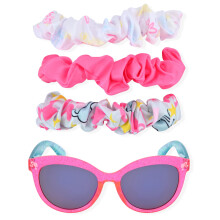 Barbie Flicka Kattögon Solglasögon och Handtag Hårda Fodral Set (Barbie Scrunchies)