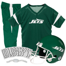 Conjunto de uniforme NFL de los New York Jets para niños - Camiseta, casco, pantalones y disfraz