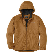Chaqueta Aislante Ligera Carhartt para Hombre, Ajuste Relajado, Marrón, Grande