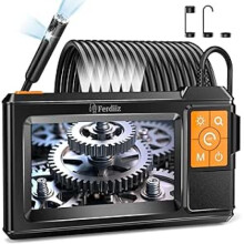 Ferdiiz 1080P HD Endoscope Inspection Camera, 4.3" IPS Screen, 10M