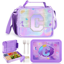 Girls' lunchbox Lunchbox set with School Bag Pink 1330 ml — lunch box bento 1330 ml, school lunch set, pink thermal bag, lunch box for girls