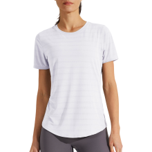 Women’s Yoga Training T-Shirt Sports Workout Short Sleeve White XS — womens sport t shirt, yoga shirt, quick dry, white training shirt