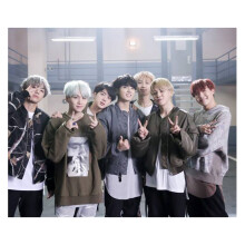 Pittura Diamante Ricamo un Punto Croce Fatto un Mano Parzialmente Trapano Regalo di Compleanno per Bambini Bighit Entertainment Gesto