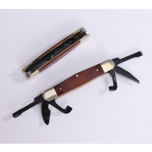 (Mahogany multifunctional folding knife) Wood Carving Tools Set 6-in-1 Multi-Tool Knife SK5 Steel, Portable Folding Emergency Outdoor Utility Knife