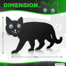 Garden Scare Cat with Reflective Marble Eyes - 2 Pack Best Cat Repellent for Garden - Cat Repellent Garden - Cat Deterrent - Dog and Cat Repellent for