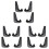 12x Car Mud Flaps  Guards Mudguard For- 3 5 7 Series E30 E46 E90 E91 E92 E93 E60 F10 F11 G30 E38 E65 F01 1