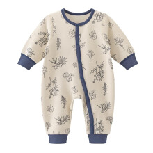 Cotton Jumpsuit for Newborn Long Sleeve Plush 0-3 Months — tankaneo baby romper, pajacyk 0 3 months, white newborn romper, hypoallergenic cotton