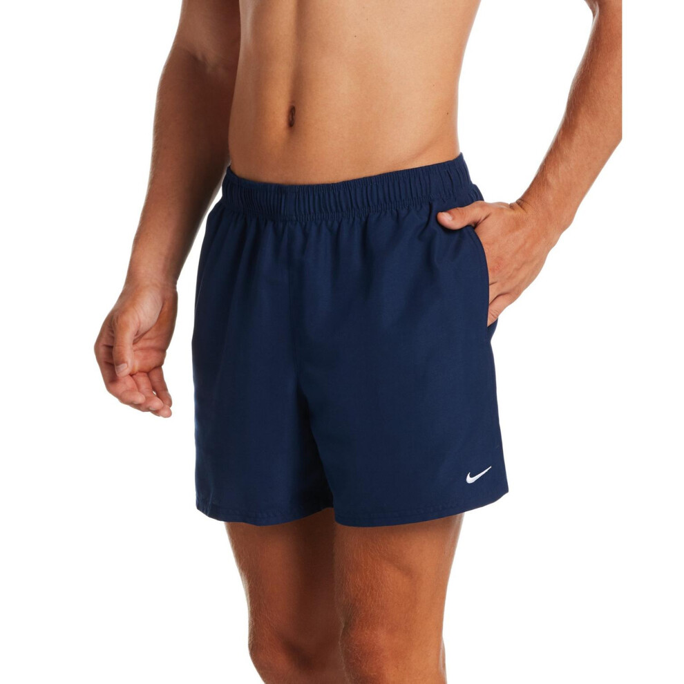 Nike (M, Midnight Navy) Mens Embroidered Logo Regular Swim Shorts Blue,Multicoloured